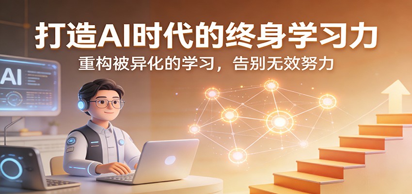 打造AI时代的终身学习力：重构被异化的学习，告别无效努力|网坠金库
