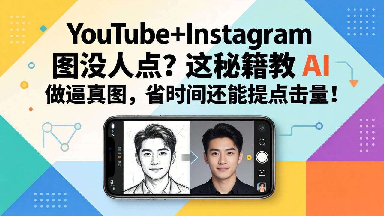 （17911期）YouTube+Instagram 图没人点？这秘籍教 AI 做逼真图，省时间还能提点击量|网坠金库