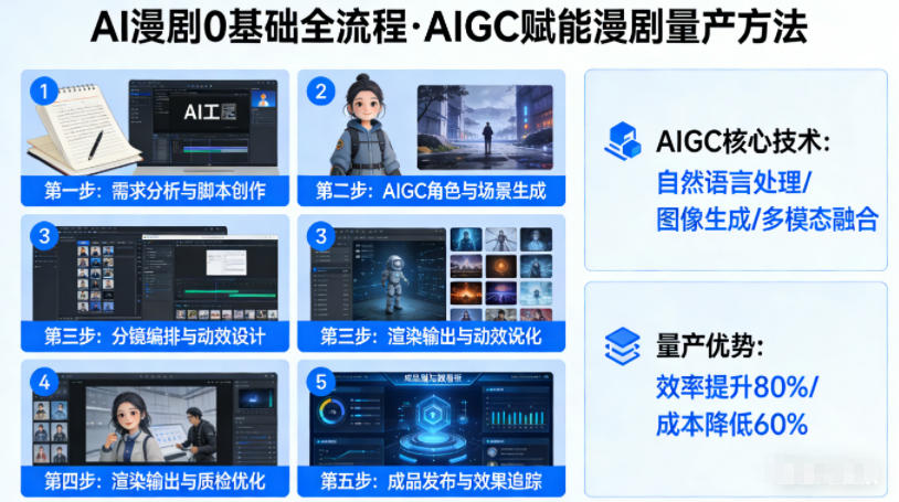 AI漫剧0基础全流程，快速掌握AIGC赋能的漫剧量产方法|网坠金库