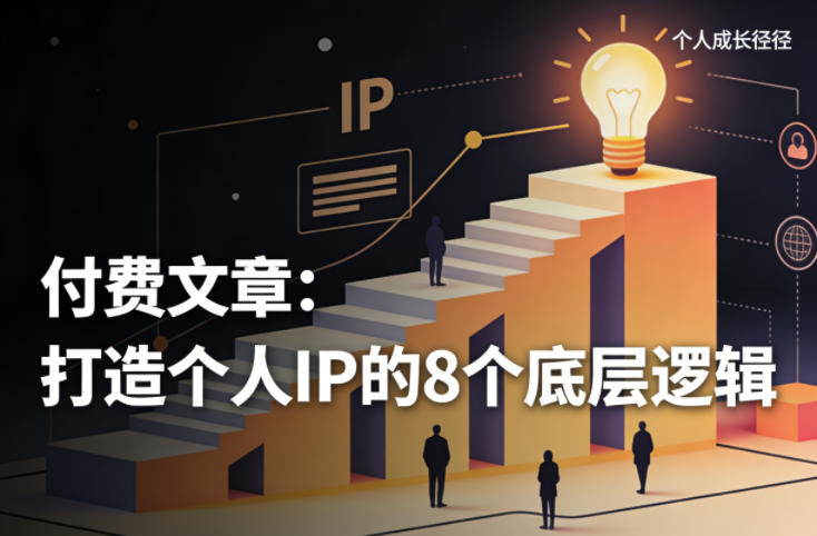 付费文章：打造个人IP的8个底层逻辑|网坠金库