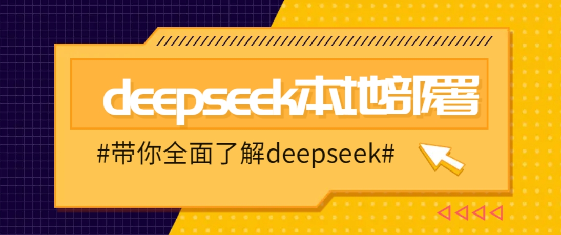DeepSeek本地部署详细教程，轻松将deepseek部署到你的电脑上 - 网赚金库|网赚金库