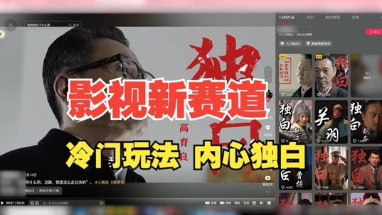 最新影视解说玩法，人物独白，30天涨粉24万+，全流程拆解【揭秘】 - 网赚金库|网赚金库