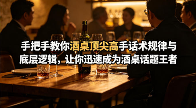 付费文章：手把手教你酒桌顶尖高手话术规律与底层逻辑，让你迅速成为酒桌话题王者(二十年全网独家经验分享)|网坠金库