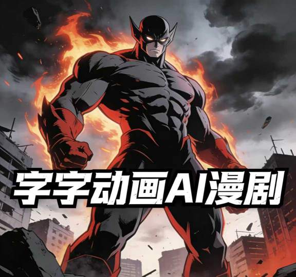 字字动画AI漫剧2026年第1期系统课程，小白看完就能学会实操的漫剧课，单人月收1-3W|网坠金库