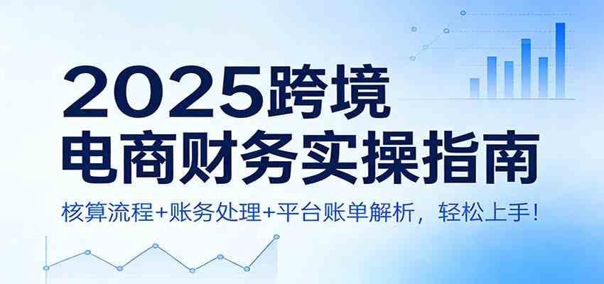 2025跨境电商财务实操指南：核算流程+账务处理+平台账单解析，轻松上手！|网坠金库