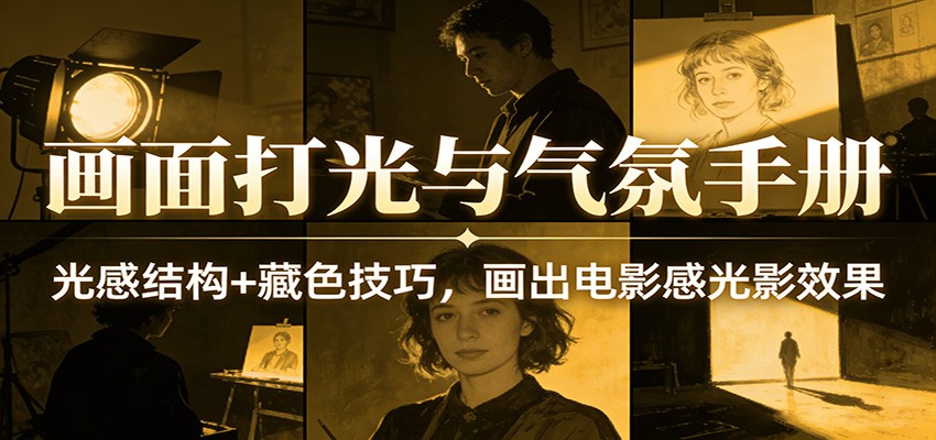 画面打光与气氛手册：光感结构+藏色技巧，画出电影感光影效果|网坠金库