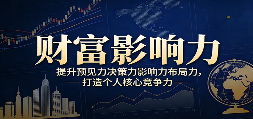 财富影响力提升，构建顶层布局思维，实现人生与事业双向升级|网坠金库