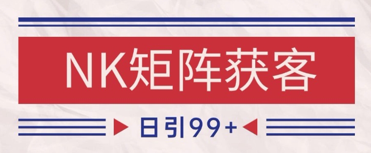 小红书某音NK赛道引流获客 自热矩阵日引200+【揭秘】 - 网赚金库|网赚金库