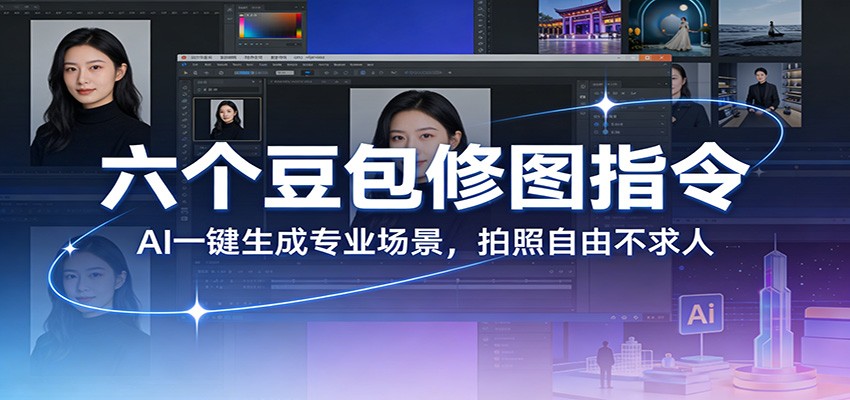 六个豆包修图指令：AI 一键生成专业场景，拍照自由不求人|网坠金库