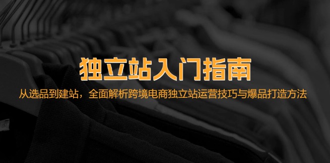 （12882期）独立站入门指南：从选品到建站，全面解析跨境电商独立站运营技巧与爆品… - 网赚金库|网赚金库