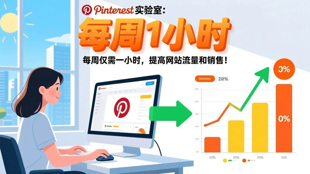 （17505期）Pinterest实验室：每周仅需一小时，提高网站流量和销售！|网坠金库